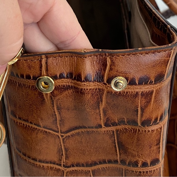 GILI Got It Love It genuine leather Croc embossed handbag purse NWOT - Picture 13 of 13